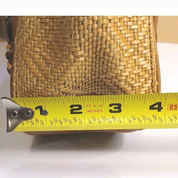 COLE HAAN Natural Sydney Straw & Leather Tan - Picture 7 of 13